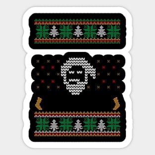 ugly sweater Sticker